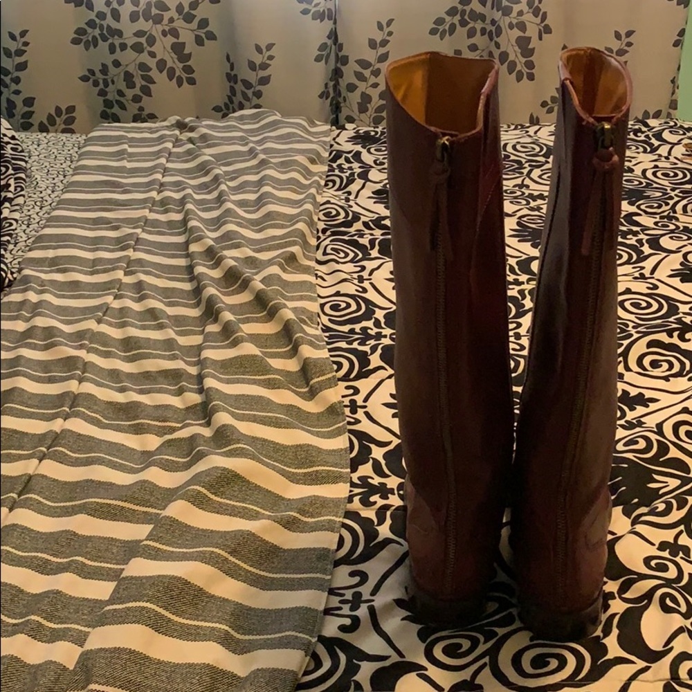 Nine West Leather Riding Boots - Picture 4 of 8